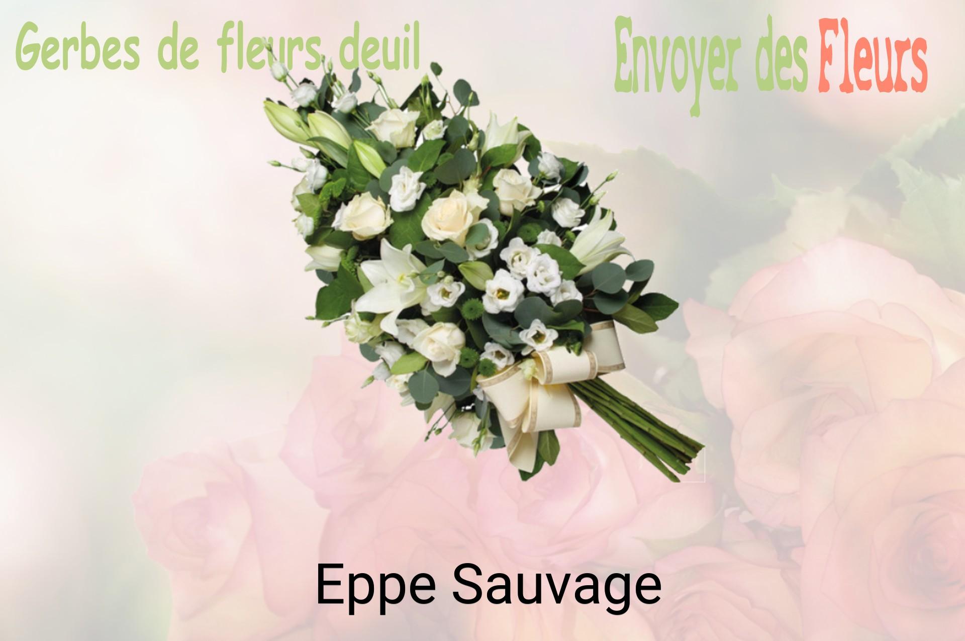 Gerbe de fleurs de deuil livrée à Eppe-Sauvage